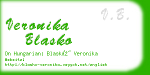 veronika blasko business card